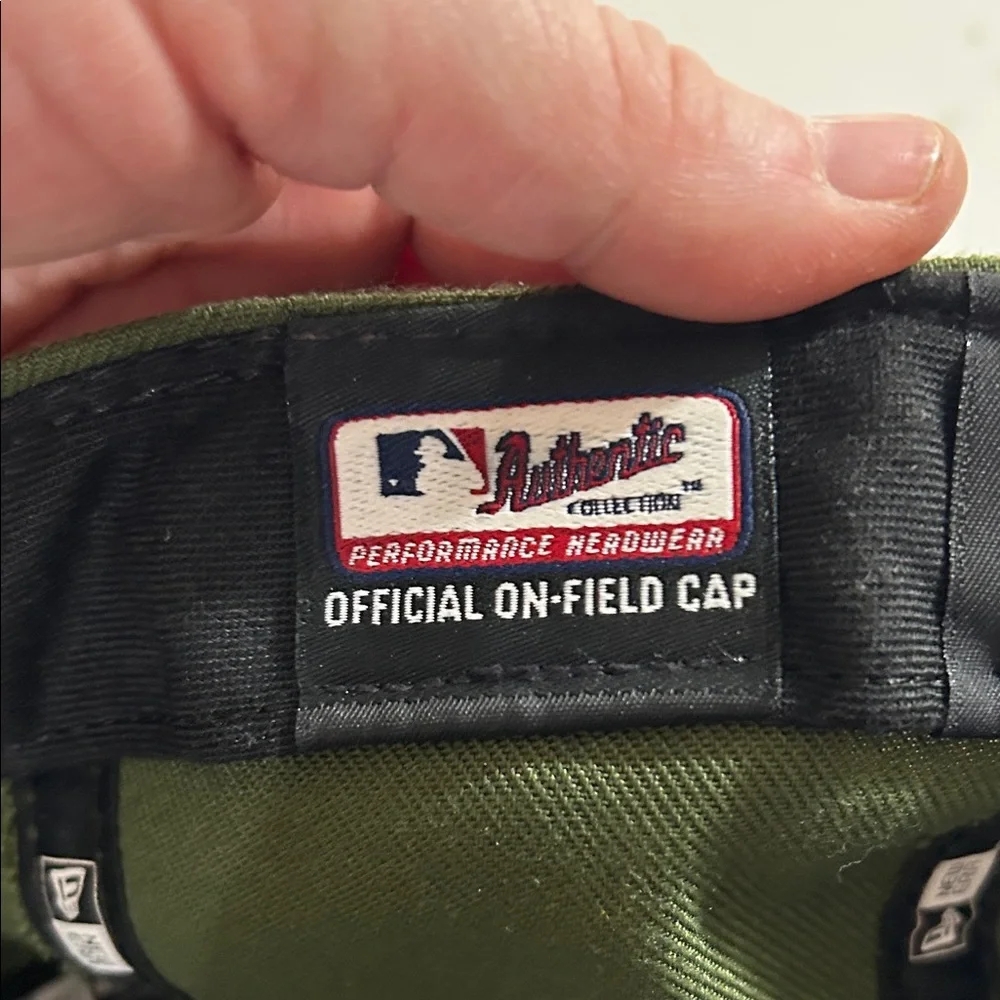 MLB Pittsburgh Pirates Green Cap with Camouflage Brim-Size 7 1/2 - Picture 6 of 8